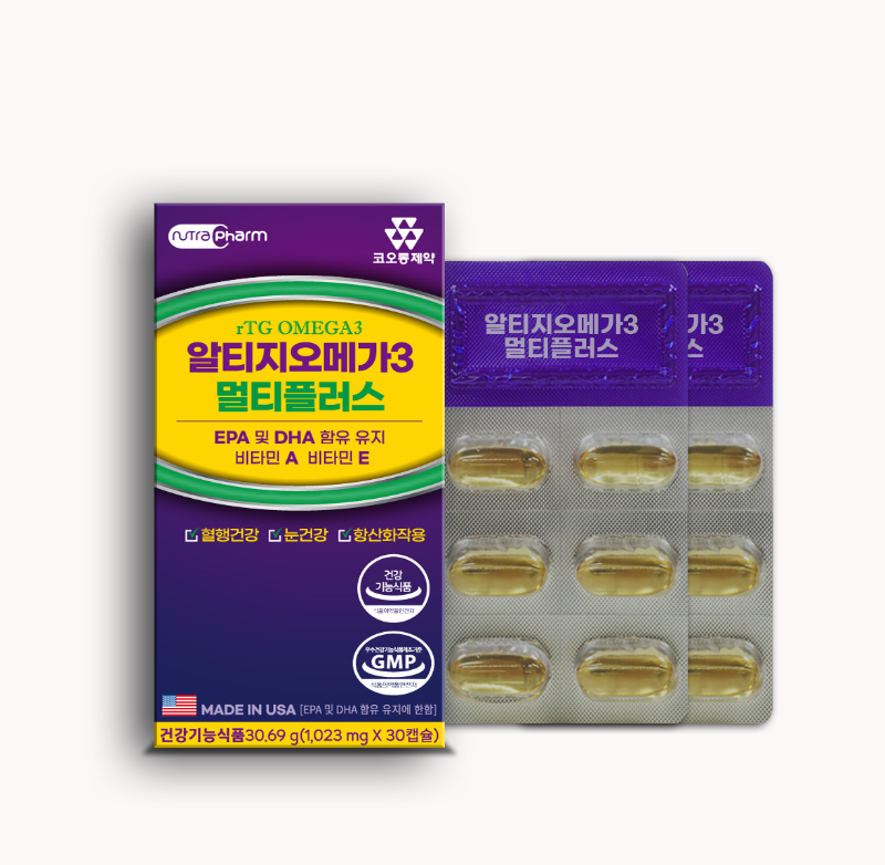 [코오롱제약] 알티지오메가3 멀티플러스 ( 30캡슐,단품 )